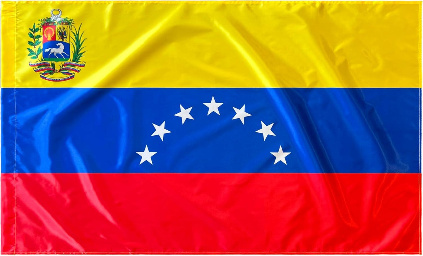 Bandera de Venezuela 7 Estrellas Histórica 1954–2006(Satén 150x90cm)