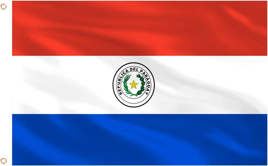 Bandera de Paraguay de 150 x 90 cm